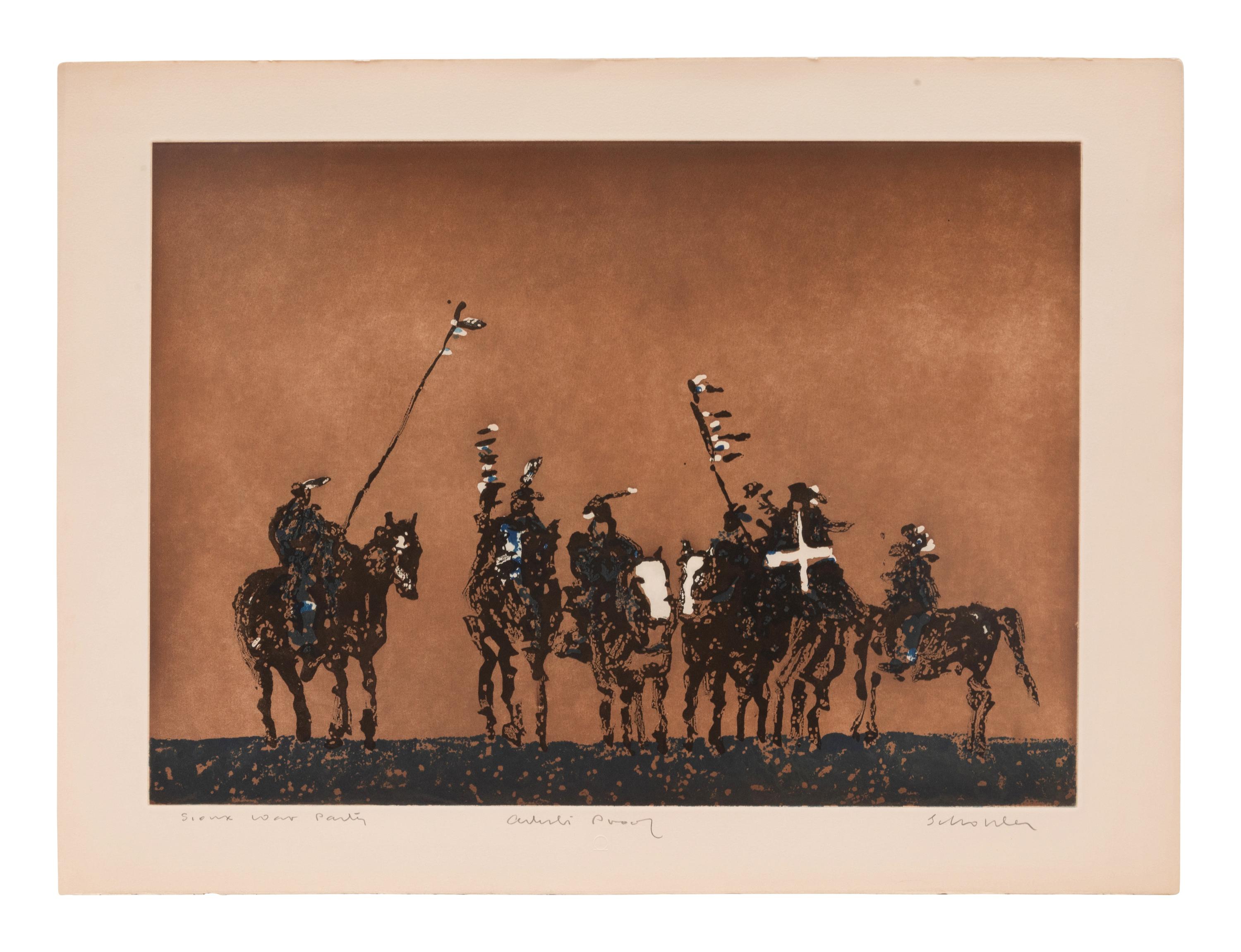 Sioux War Party , Artist's Proof