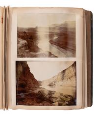 [EARLY PHOTOGRAPHY - WESTERN AMERICANA]. Album containing photographs documenting Robert B. Stanton's Survey of the Colorado River, 1889.