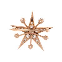 DIAMOND STAR BROOCH
