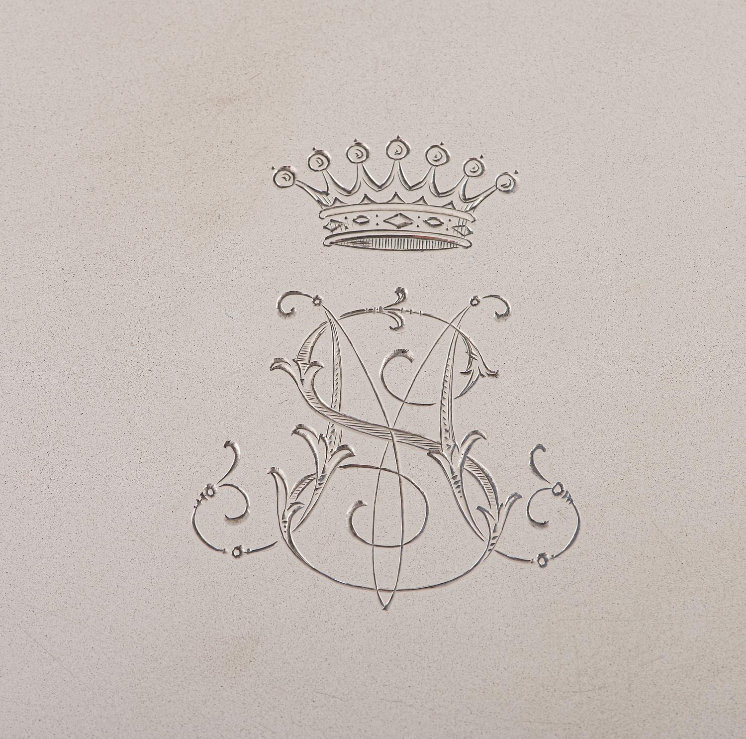 A German Rococo Style Silver Tray