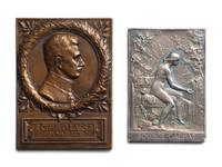 [EXONUMIA] Two Continental Commemorative Plaquettes