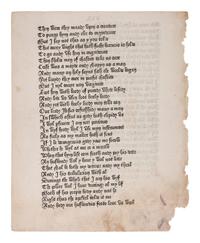 [INCUNABULA] -- [CAXTON, William (ca 1422-1491 or 1492)]. -- CHAUCER, Geoffrey (d. 1400). "The Wife of Bath's Prologue." Extracted from: The Canterbury Tales . Westminster: William Caxton, 1476.