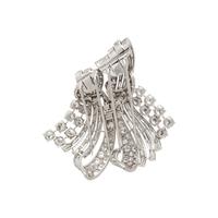 BOUCHERON, PARIS, DIAMOND DOUBLE CLIP BROOCH