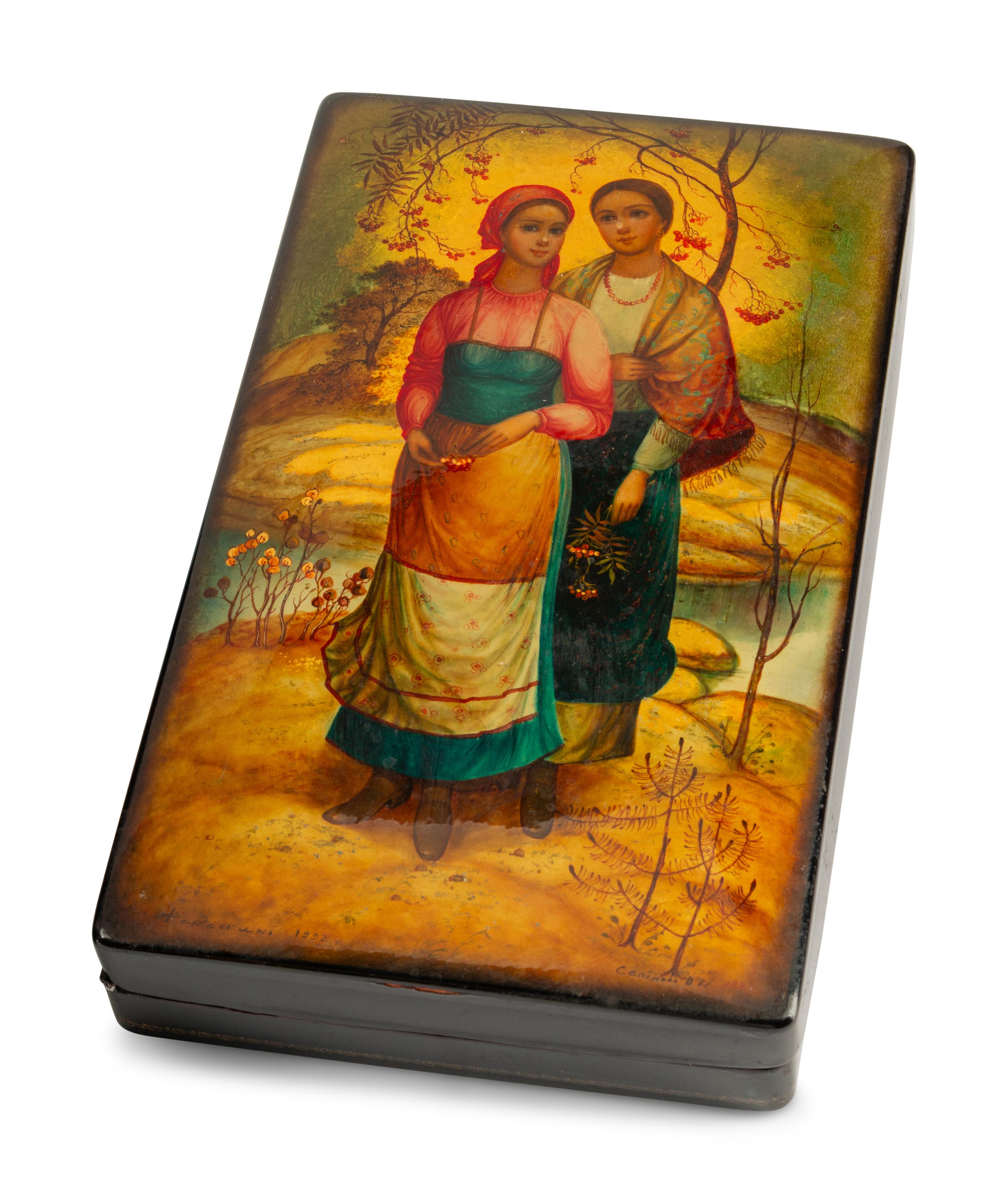Three Russian Lacquer Boxes