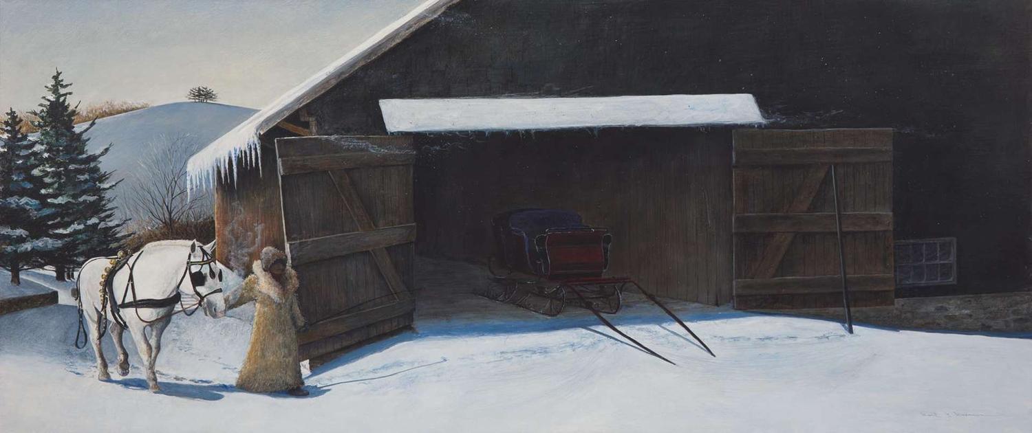 Karl J. Kuerner (American, b. 1957) - Sleigh Ride
