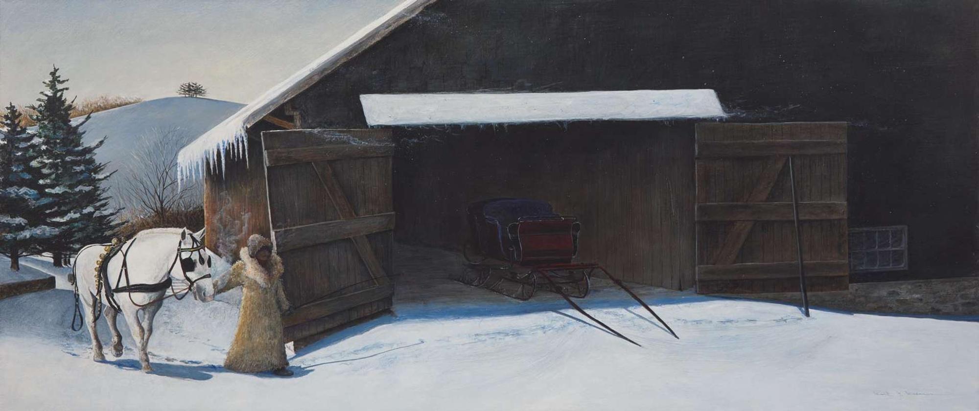 Karl J. Kuerner (American, b. 1957) - Sleigh Ride
