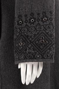 Oscar de la Renta Embroidered Cashmere Top Coat