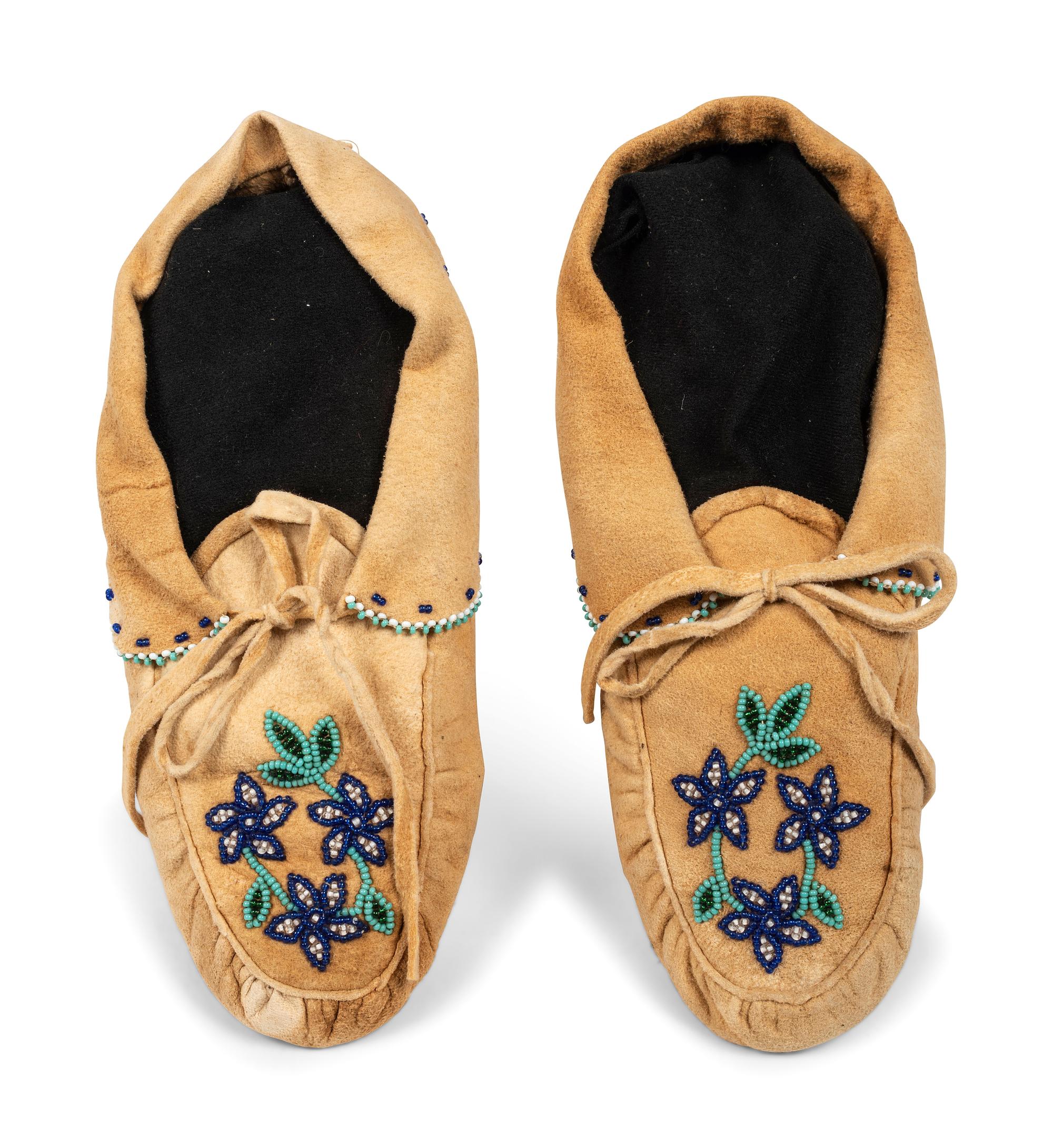 Group of Cree and Menominee Moccasins