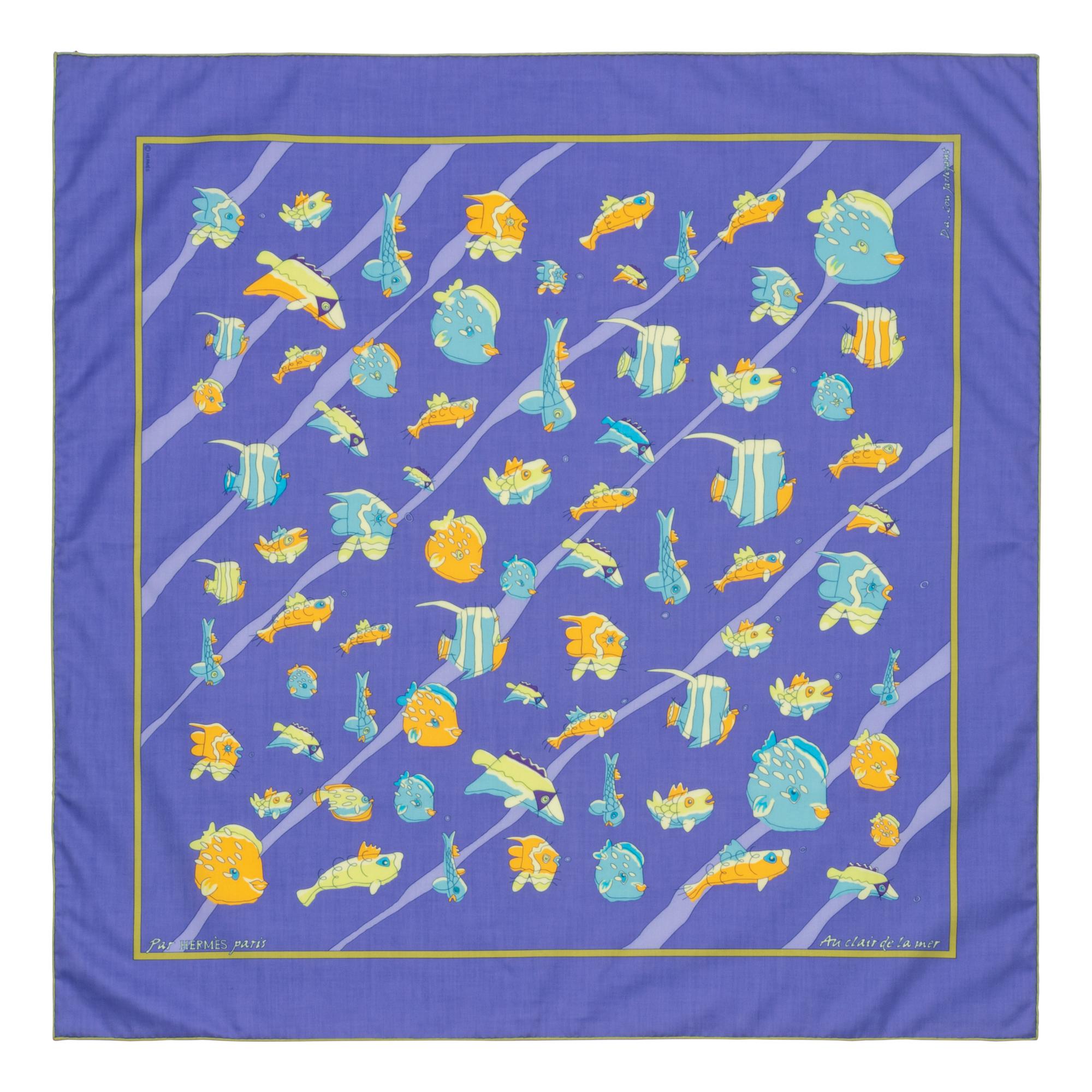 Three Hermès 70cm Cotton Scarf, 1990-2010s