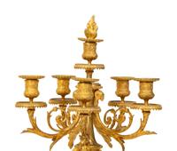 A Pair of Napoleon III Gilt Bronze Five Light Candelabra — 19TH CENTURY