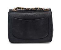 Chanel Small Flap Bag in Navy Lizard, 1986-88