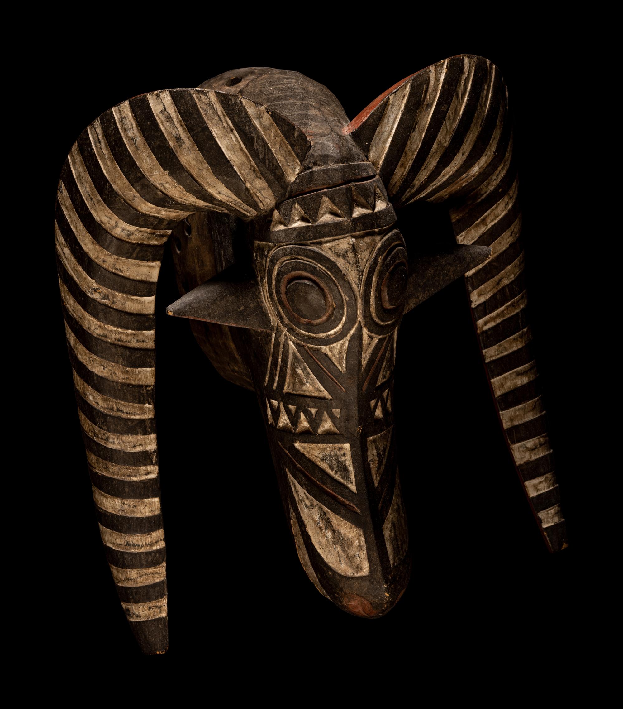 Two Mossi Wood Masks