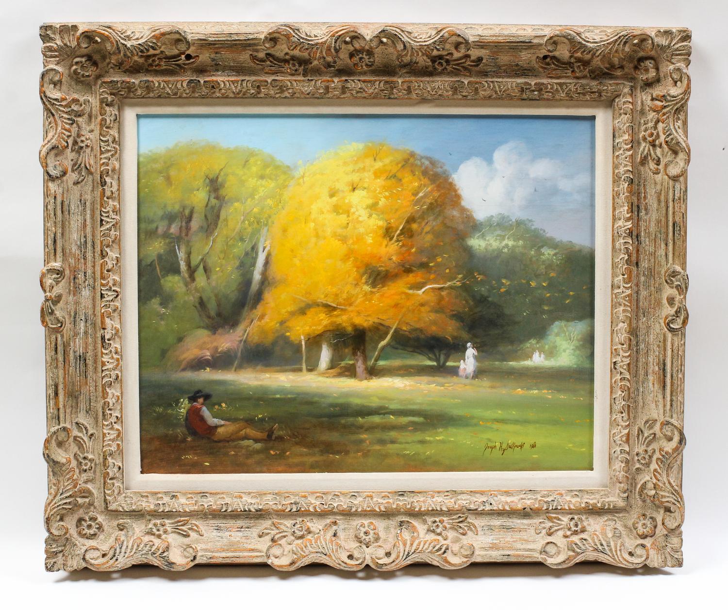 Autumn Landscape with a Reclining Man , 1980