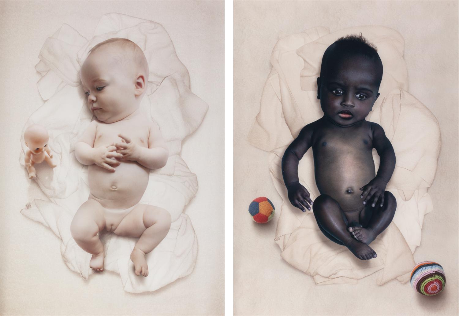 Ruud van Empel (born 1958) Babies #s 3 and 4, 2005