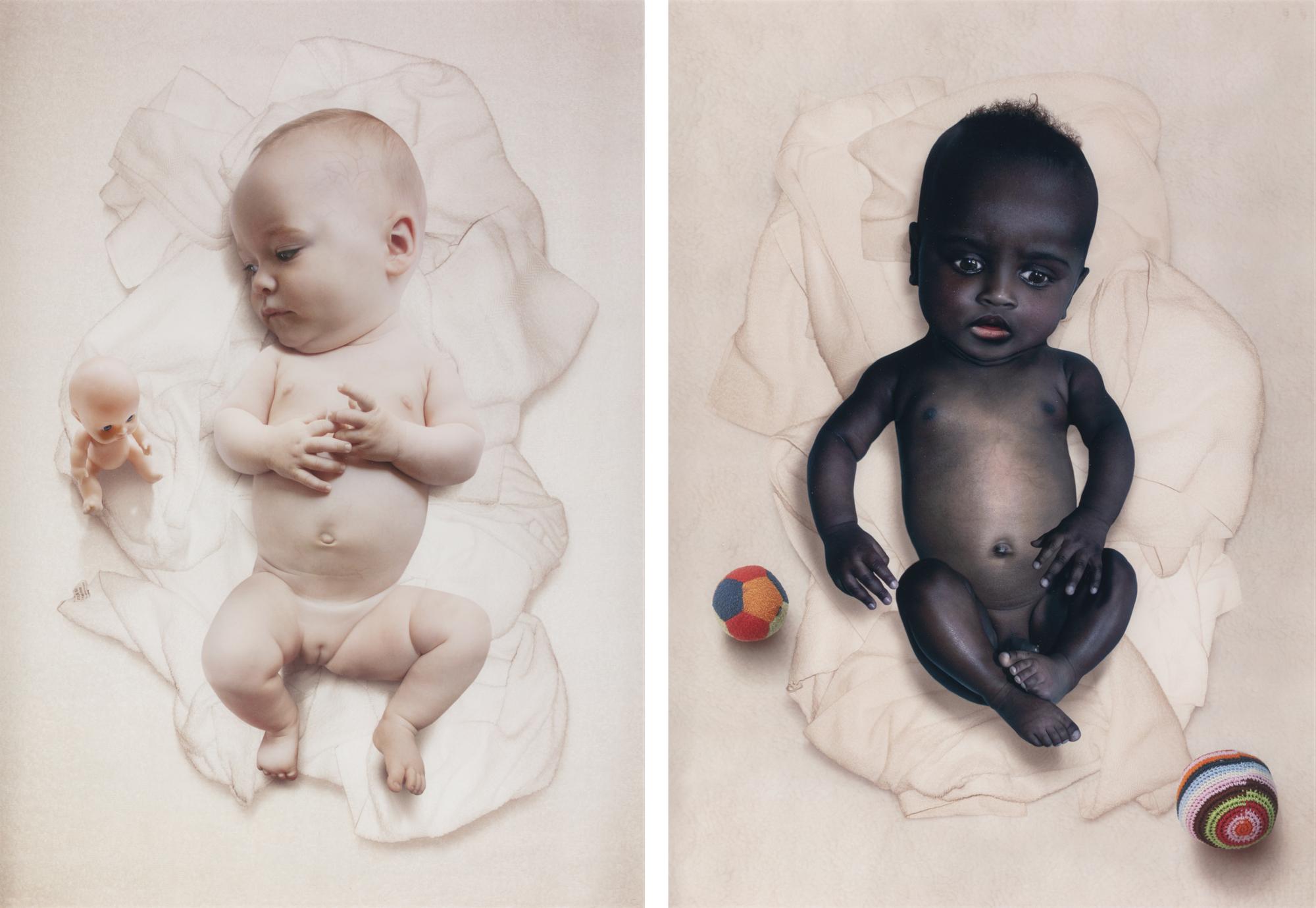 Ruud van Empel (born 1958) Babies #s 3 and 4, 2005
