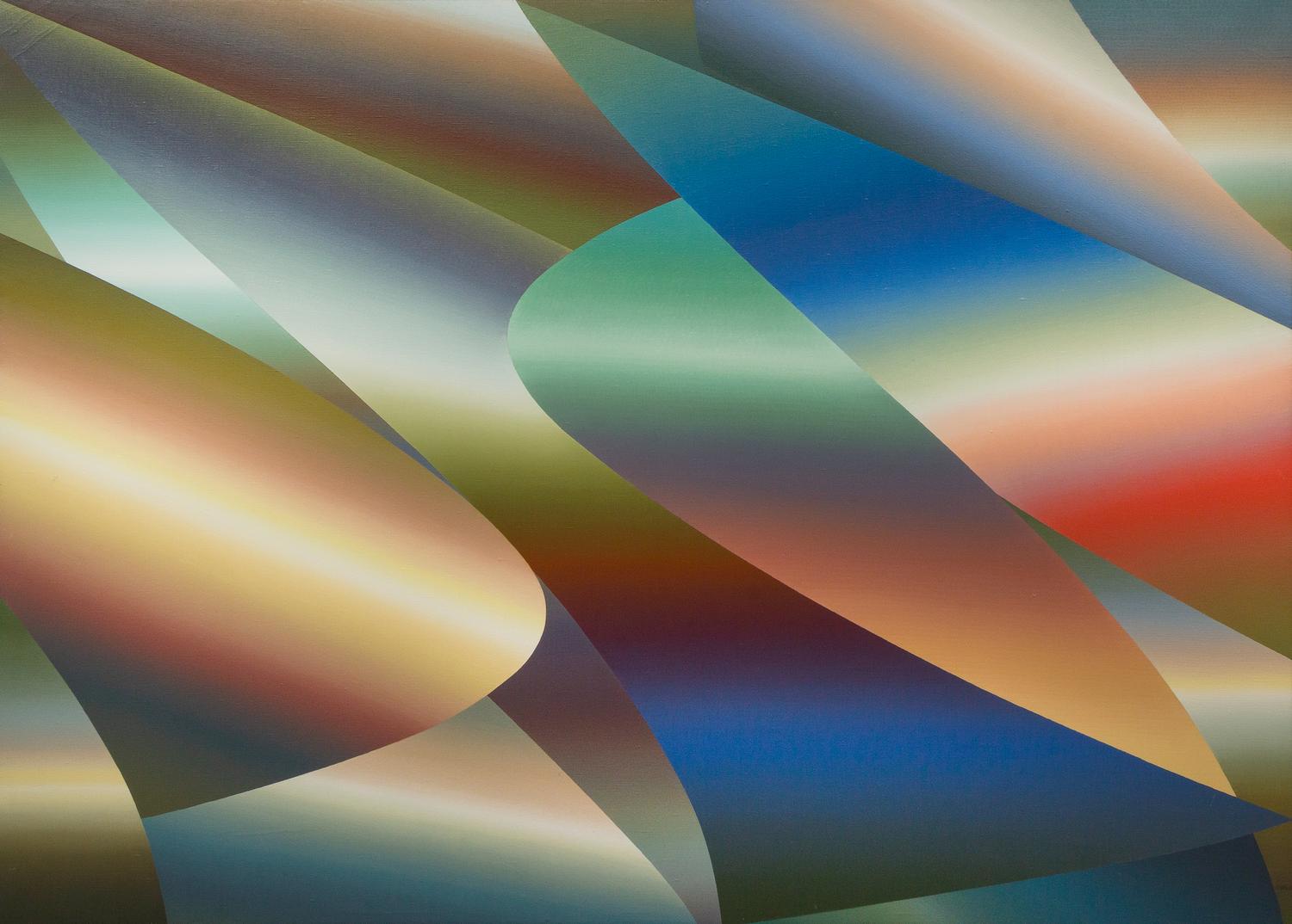 Samia Halaby, (Palestinian, b. 1934), No 273, 1974
