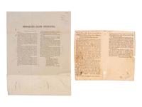 [POLITICS -- ILLINOIS]. A group of rare broadsides and bills related to Illinois politics in the first half of the 19th century.