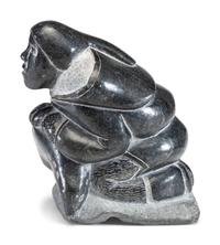 Inuit Figural Soapstone Sculpture