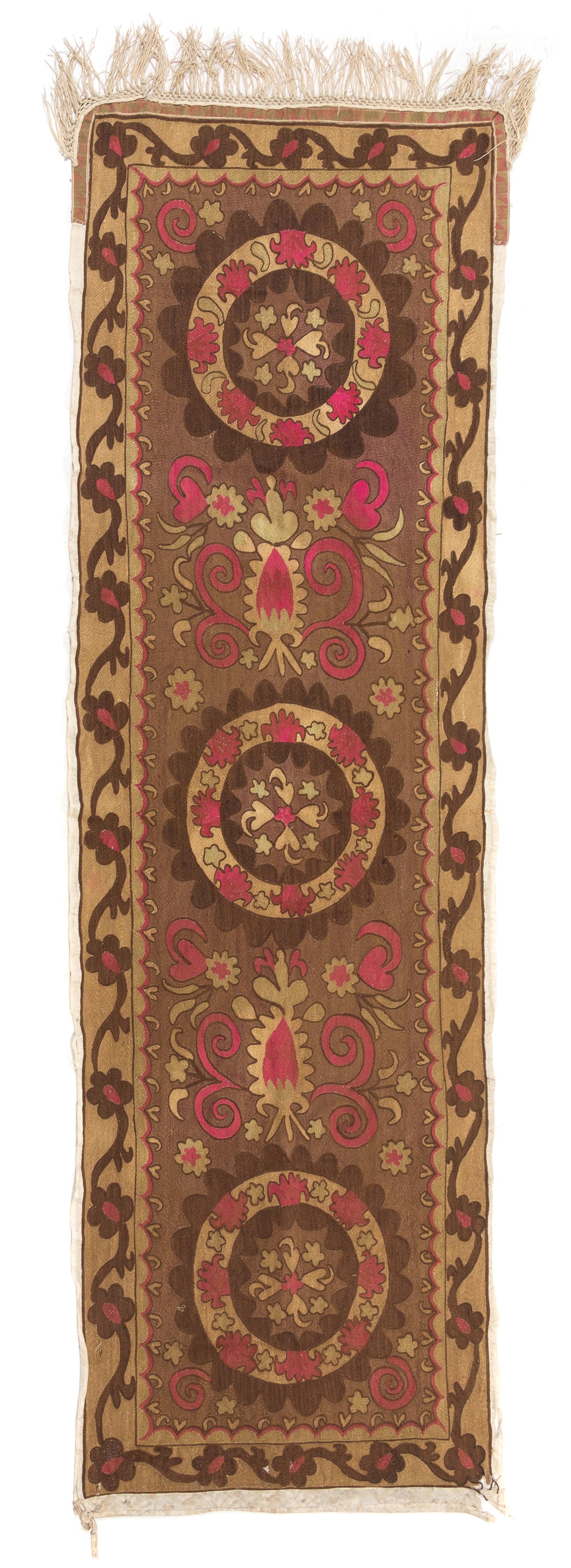 A Collection of Suzani Embroideries Longest 5 feet 9 3/4 inches x 4 feet 8 1/4 inches. — 20TH CENTURY