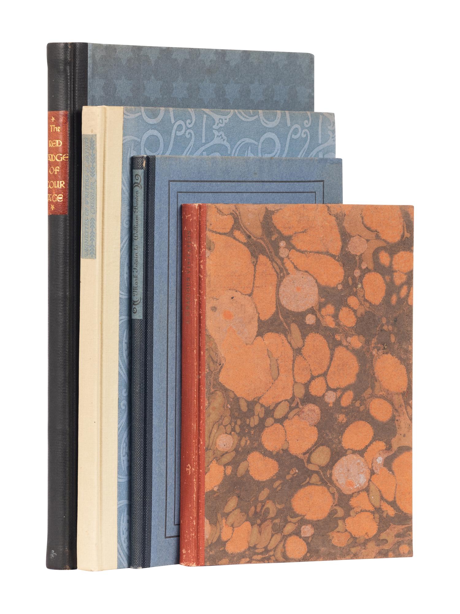 [GRABHORN PRESS]. A group of 4 works printed by the Grabhorn Press, comprising: