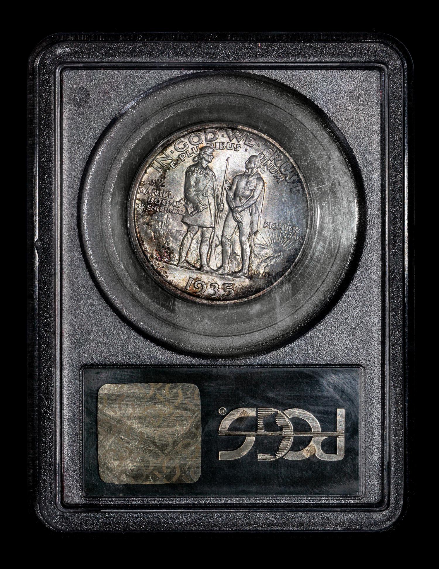 A United States 1935-S Daniel Boone Commemorative 50c Coin — NGC graded MS65
