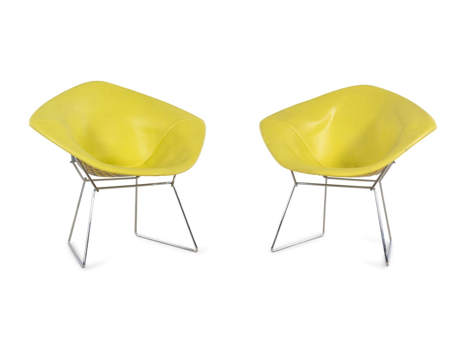 Pair of Diamond Chairs, Knoll International, USA