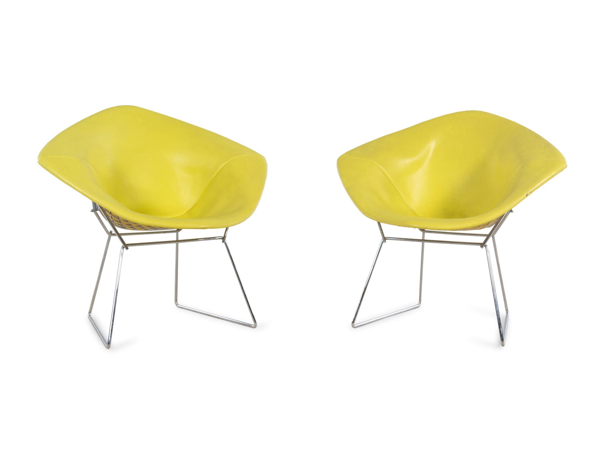 Pair of Diamond Chairs, Knoll International, USA