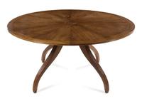 A Regency Style Circular Dining Table Height 29 x diameter of top 60 inches. — ROSE TARLOW MELROSE HOUSE, 20TH CENTURY