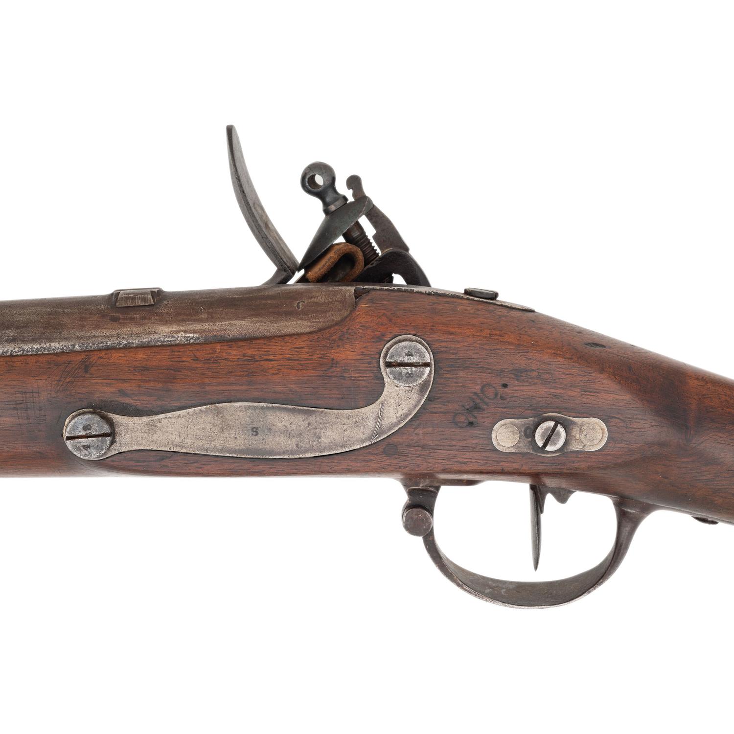 Composite Baden Flintlock Musket with an 1827 Dated US Model 1822 (1816 Type II) Lock