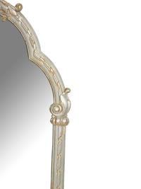 A Silvered Wood Mirror