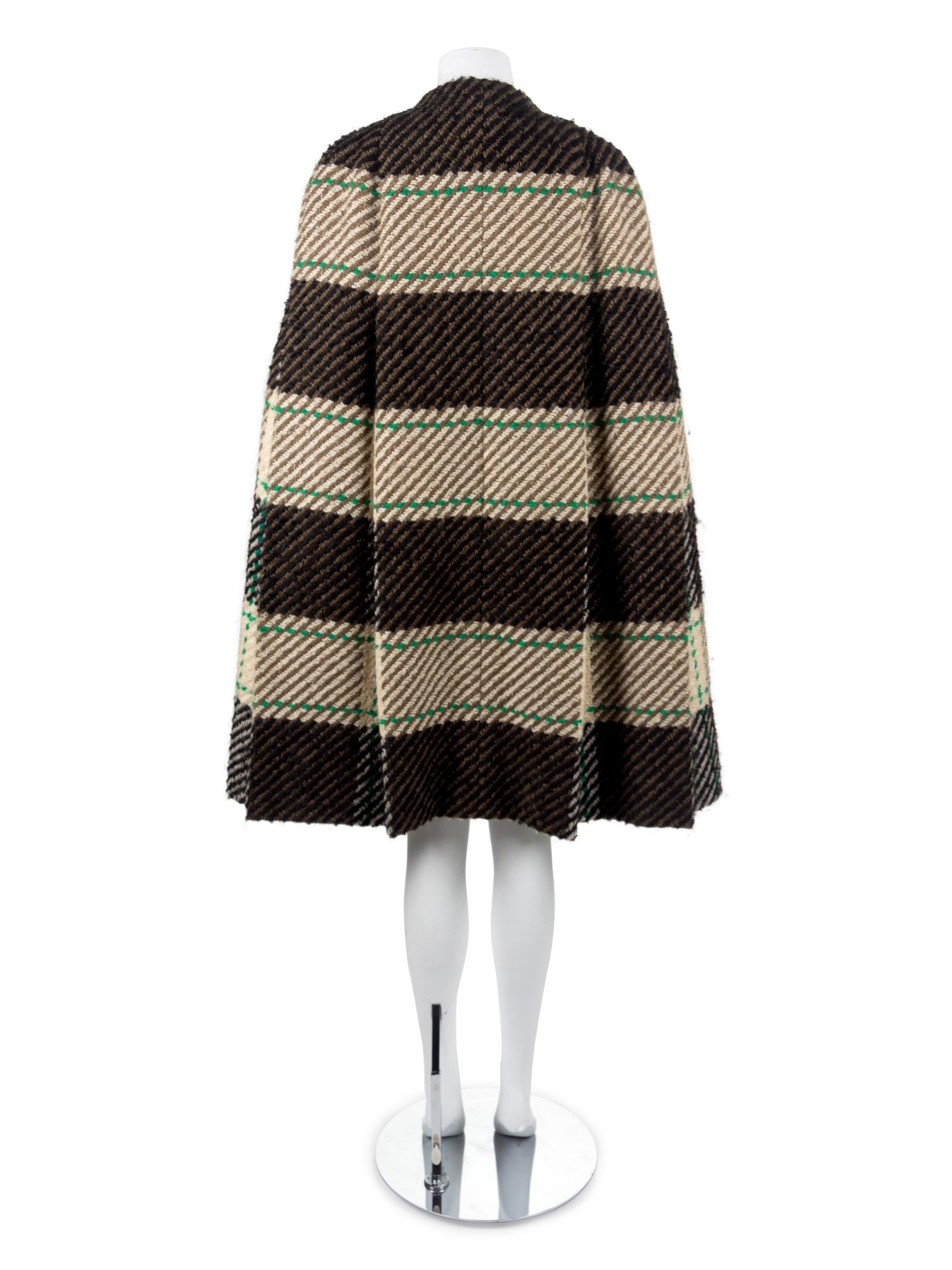 One Norman Norell Coat, One Alberto Fabiani Coat, and One Pauline Trigère Cape, 1960s — Sold to benefit the Art Acquisition Fund at the Indianapolis Museum of Art at Newfield.