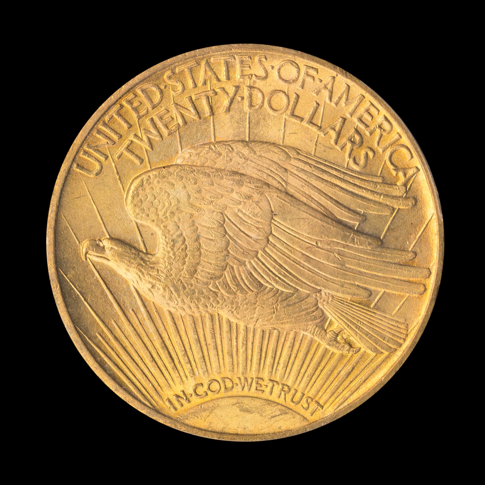 A United States 1922 St. Gaudens $20 Gold Coin