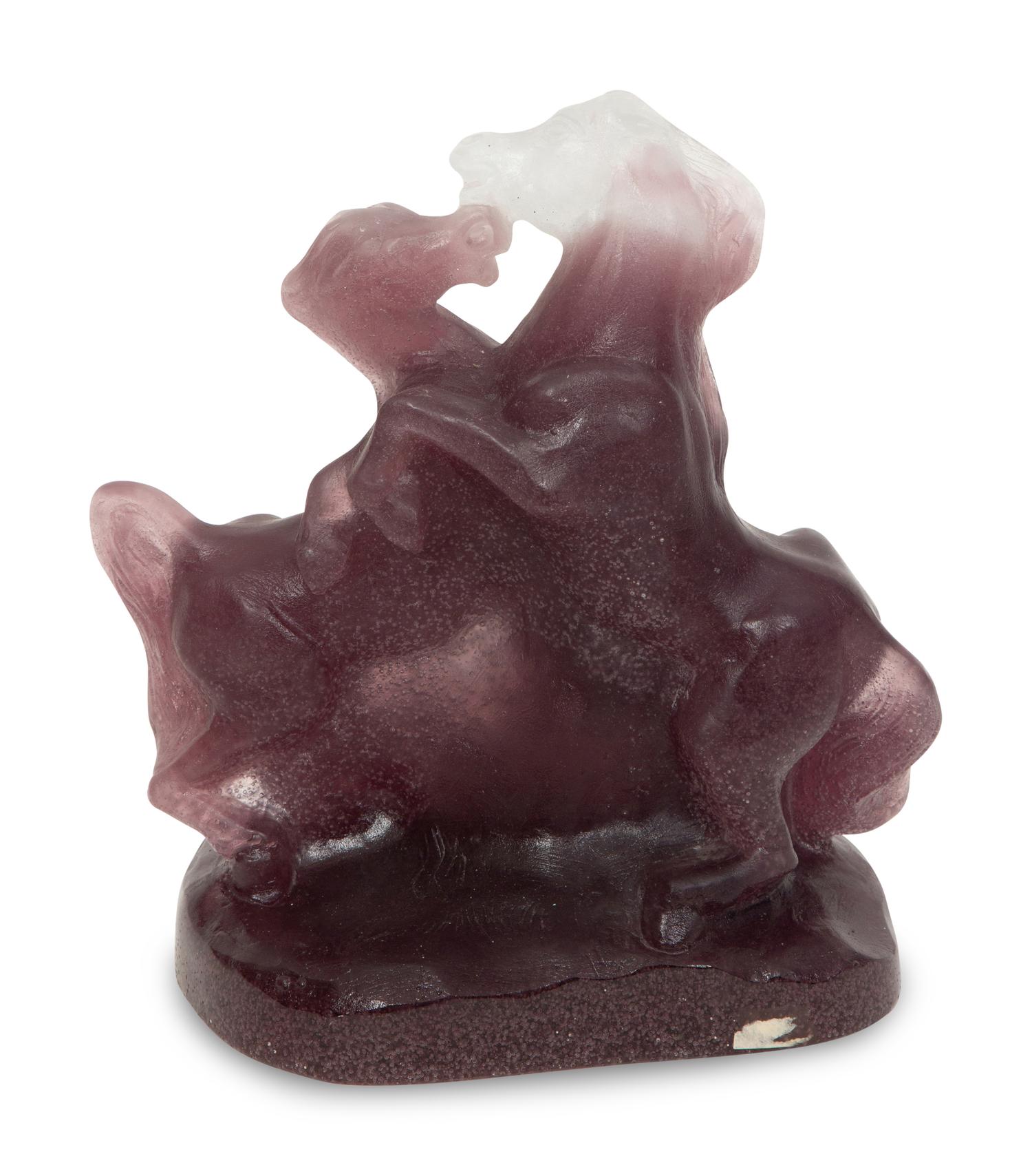 A Daum Pâte de Verre Calvales Sculpture