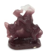 A Daum Pâte de Verre Calvales Sculpture