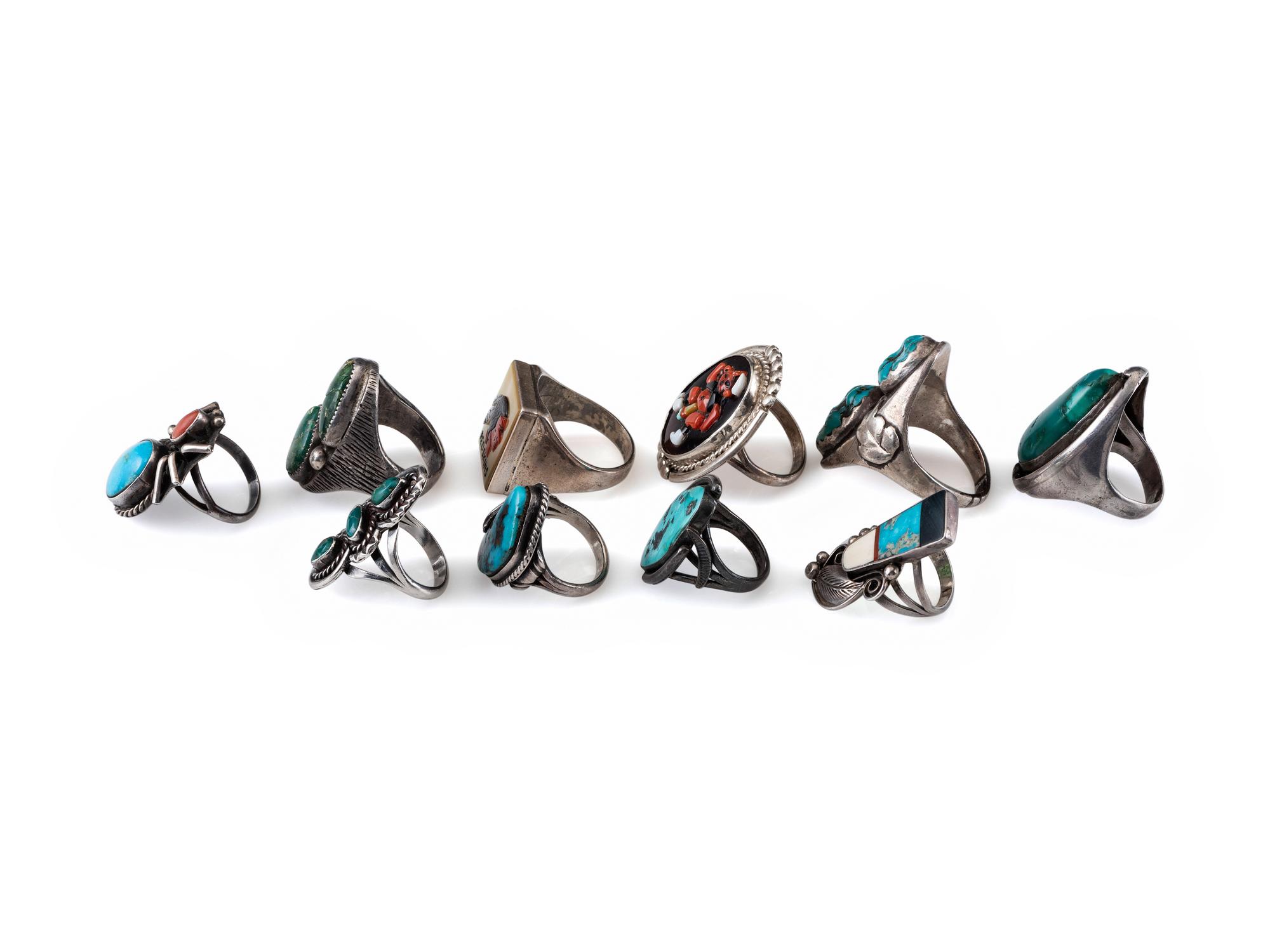 Navajo and Zuni rings