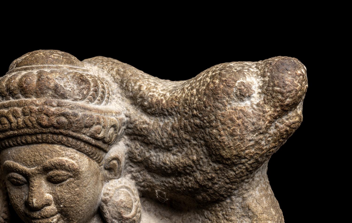 A Khmer Sandstone Carving