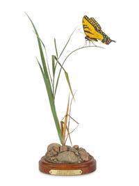 Swallowtail , Amaranth Botanical Sculpture, edition 22/500