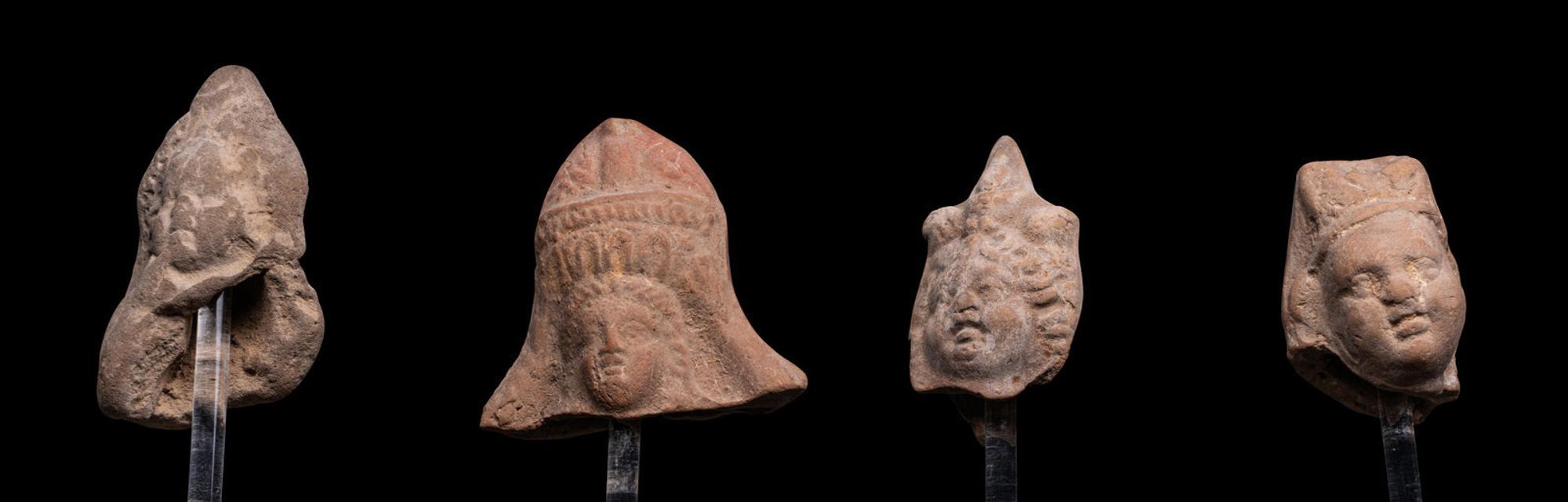 Nineteen Greco-Roman Terracotta Heads