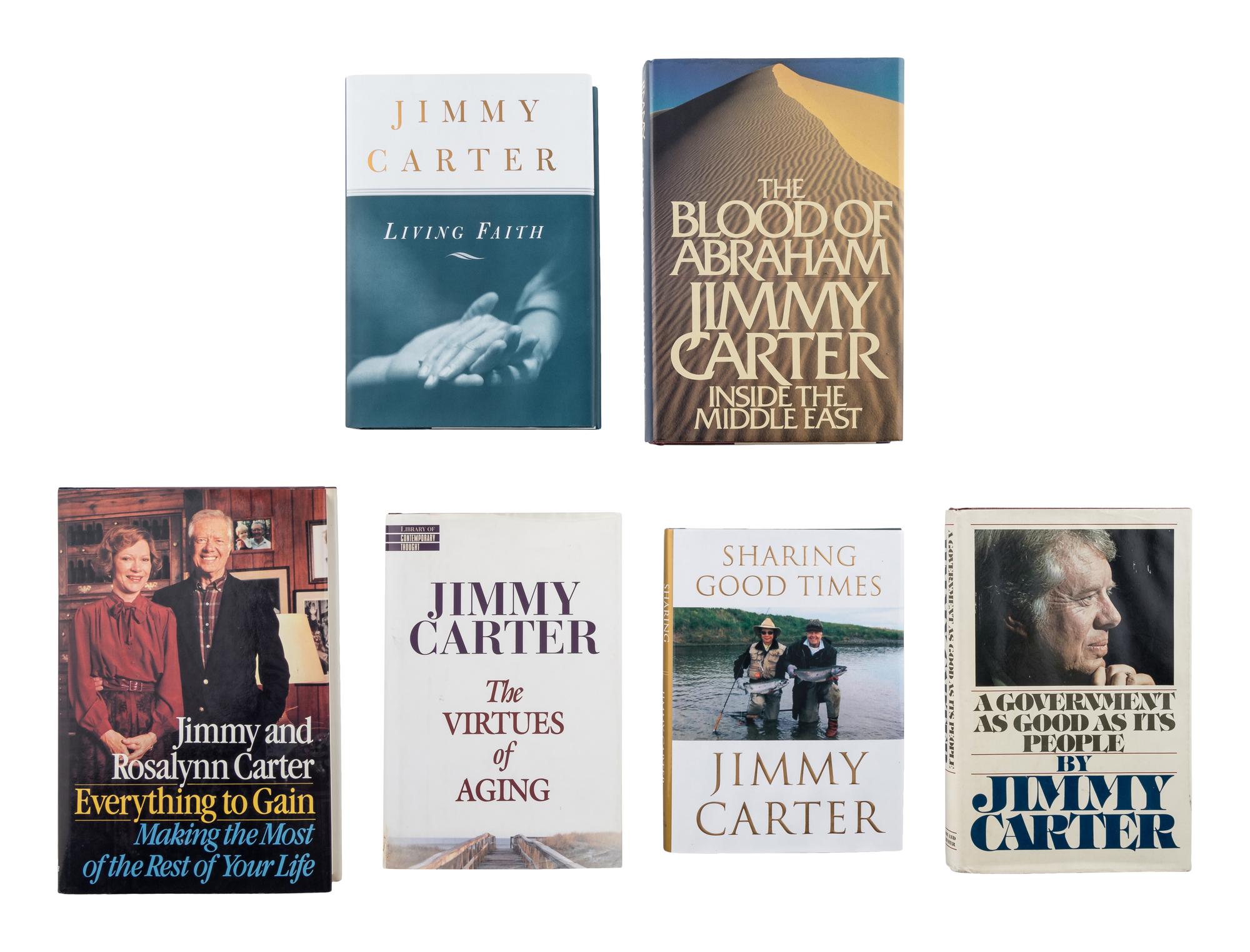 CARTER, Jimmy (b. 1924). A group of 7 FIRST EDITIONS by Carter, ALL SIGNED, comprising: