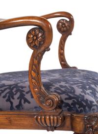 An Irish George I Style Carved Walnut Armchair