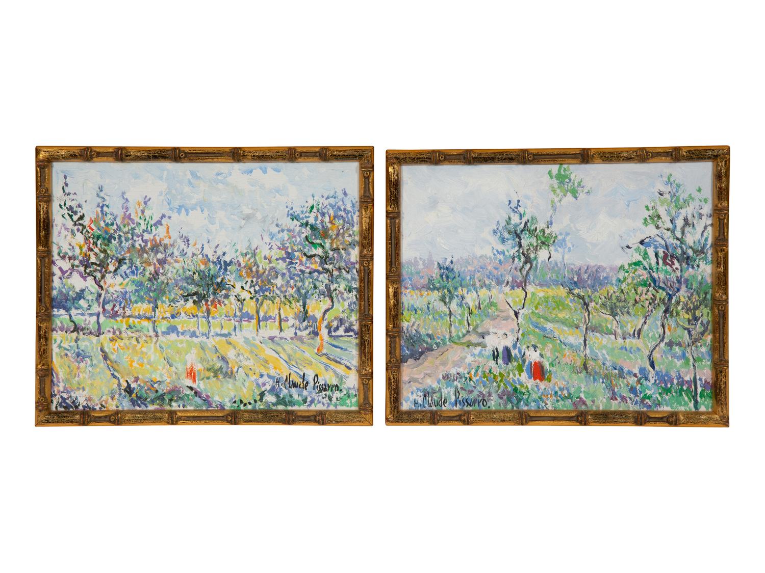 Mariette et Anna cueillent les pommes par un bel après-midi d’automne and Le verger de Fedamore (two works)