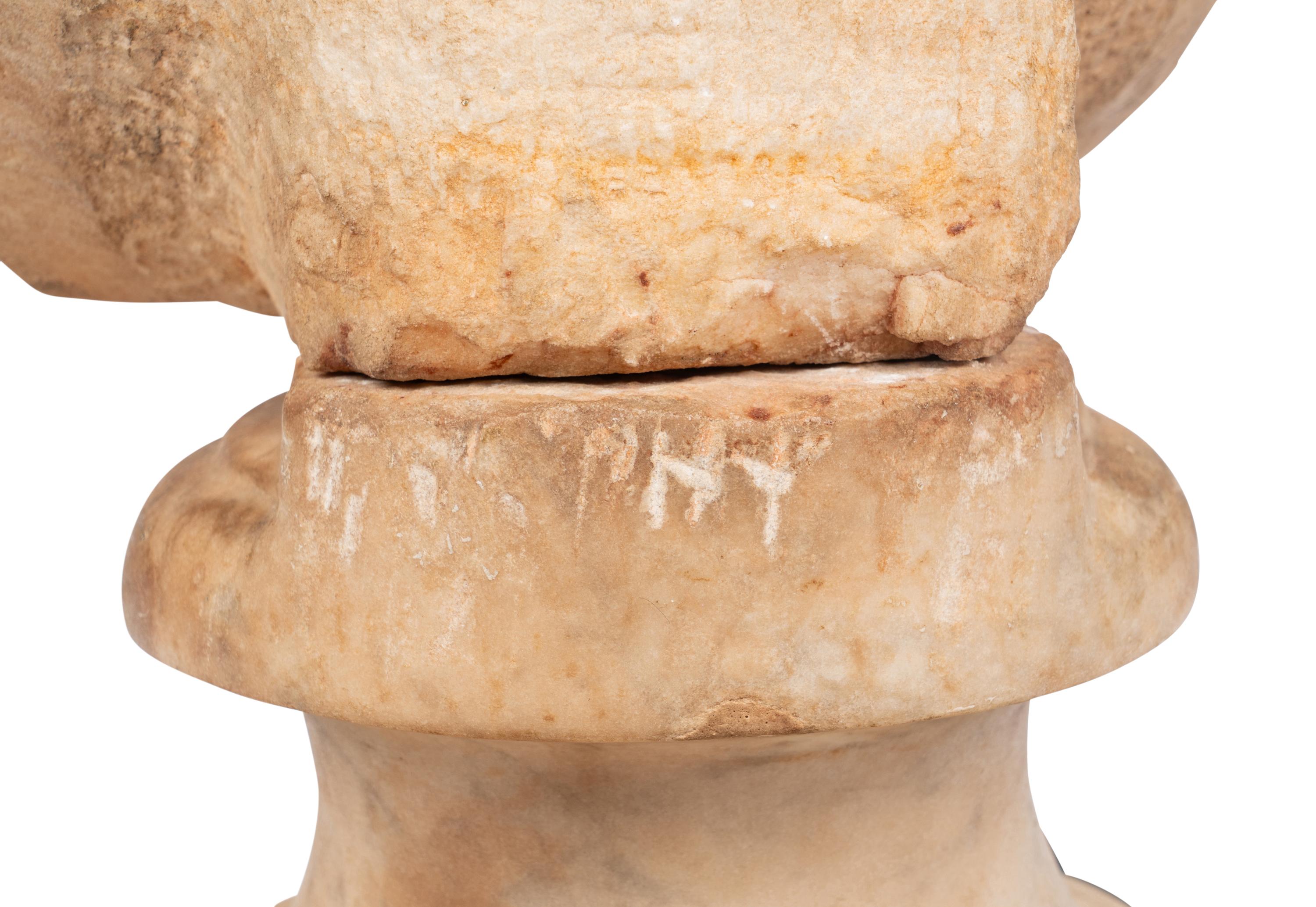 A Continental Marble Portrait Bust