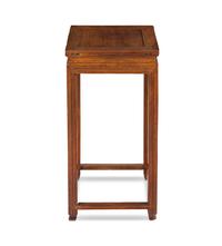 A Chinese Mixed Woods Square Stand, Fangji, Qing Dynasty 清 硬木方几