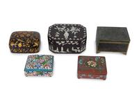 A Group of Five Asian Boxes — 20TH CENTURY