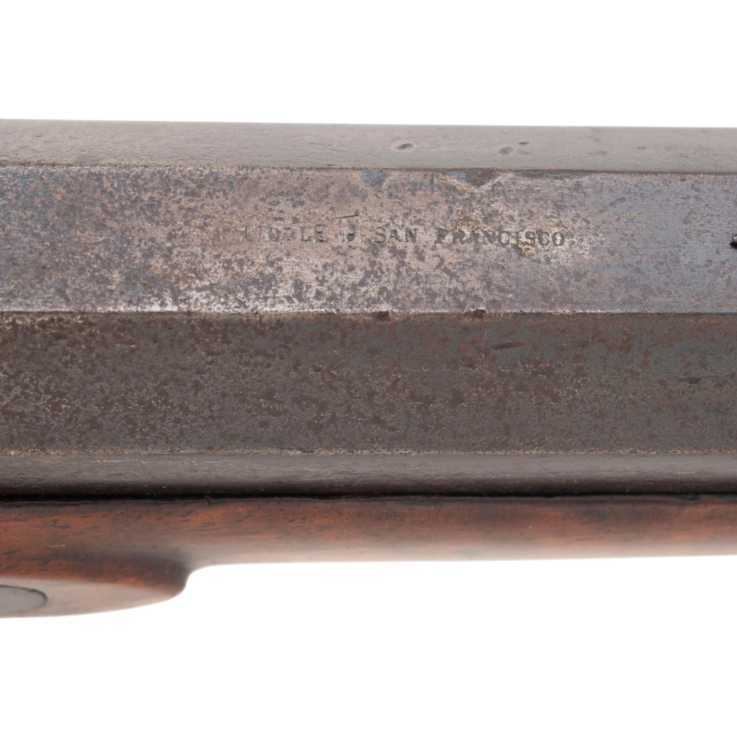 Liddle Marked San Francisco Heavy Barrel Percussion "Bear Rifle"