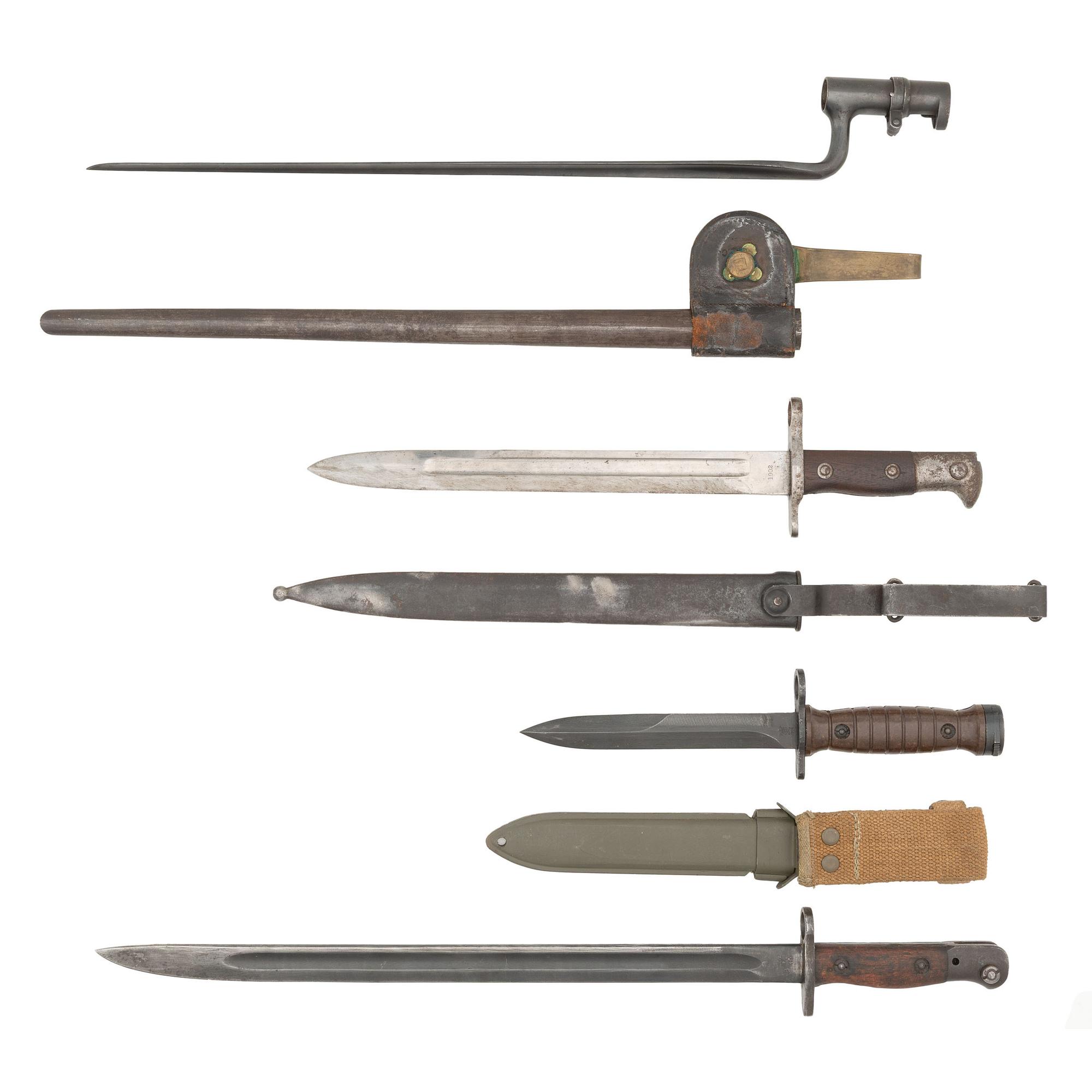 Group of Four Military Bayonets