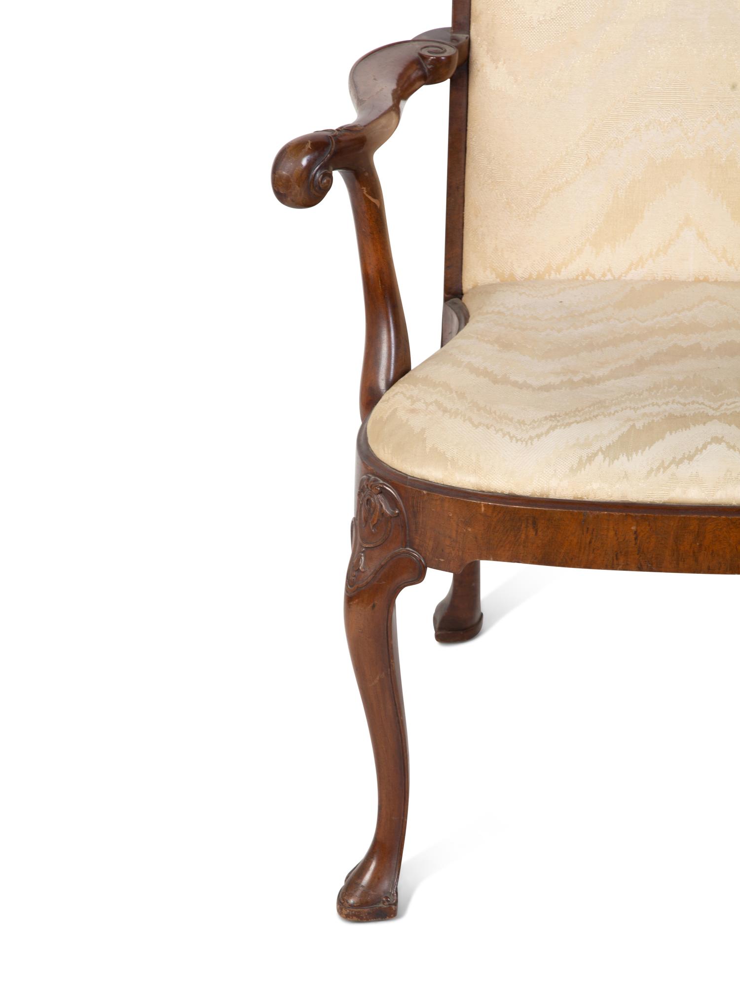 A Pair of Continental Mahogany Armchairs — 19TH/20TH CENTURY