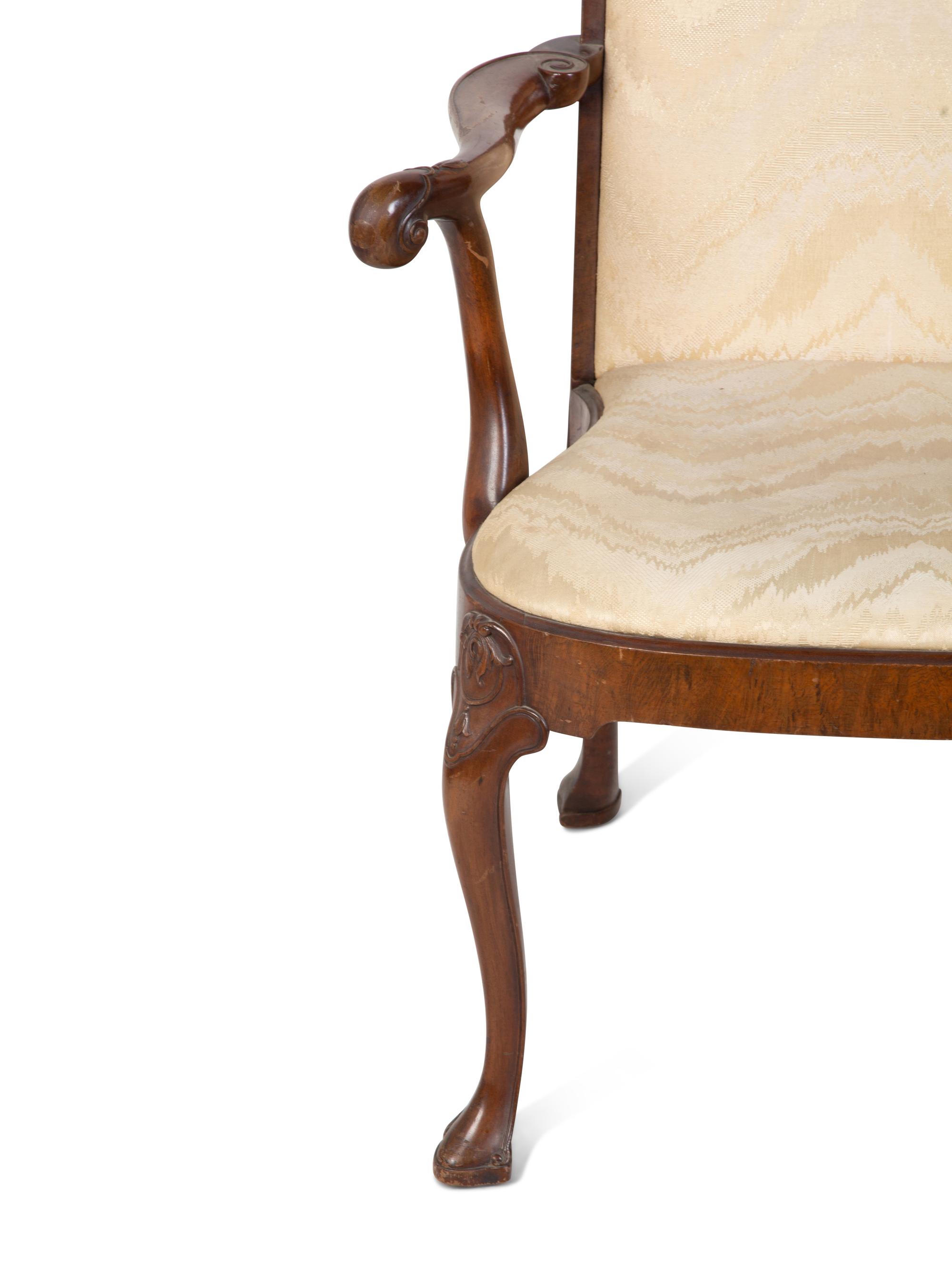 A Pair of Continental Mahogany Armchairs — 19TH/20TH CENTURY