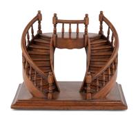 An English Walnut Staircase Model