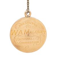 A 1906 Chicago Baseball Champions Gold and Diamond Medallion Presented to Cubs Outfielder Billy Maloney